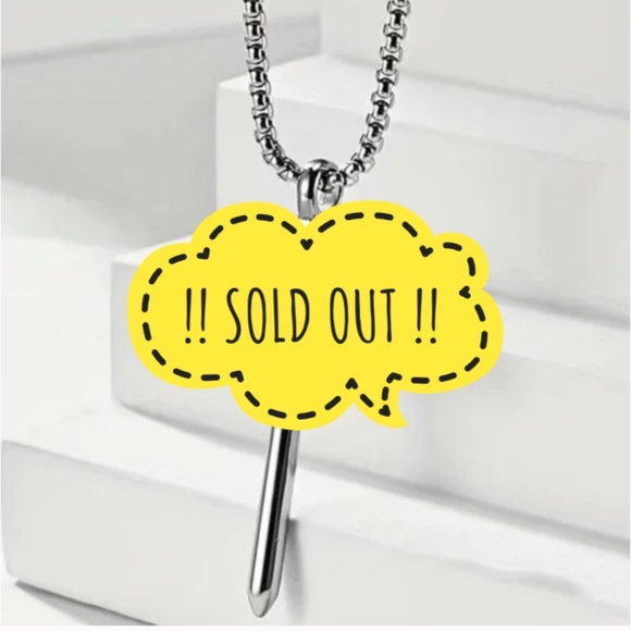 Bee Happy Market Boutique Other - !! Sold Cross 3 Nail Necklace Religious Christian Statement Steel Silver Unisex